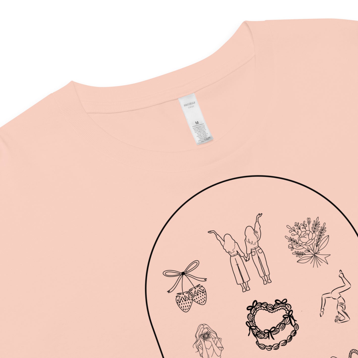 Girlie Vibes Arch Cropped Tee